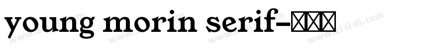 young morin serif字体转换